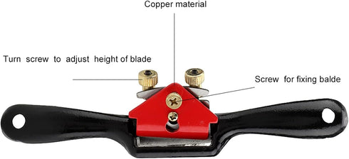 Draw Knife,10" Adjustable SpokeShave with Flat Base, Metal Blade Wood Working Hand Tool Perfect for Wood Craft, Wood Craver, Wood Working...
