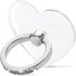 Cell Phone Ring Holder Stand, Transparent Phone Ring Holder Finger Kickstand 360° Rotation Phone Ring Finger Grip Compatible with All Smartphones(...