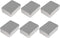 Juvale 6-Pack Silver Metal Cookie Tins with Lids - Small Rectangular Tin Boxes for Gift Giving, Home Organization (4.9x3.7x1.6 In)...