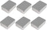 Juvale 6-Pack Silver Metal Cookie Tins with Lids - Small Rectangular Tin Boxes for Gift Giving, Home Organization (4.9x3.7x1.6 In)...