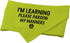 1 Piece Resue I'm Learning Please Pardon My Manners Dog Bandana Give Space Rescue Dog Bandana Pardon Dog Scarf (I'm Learning D)...