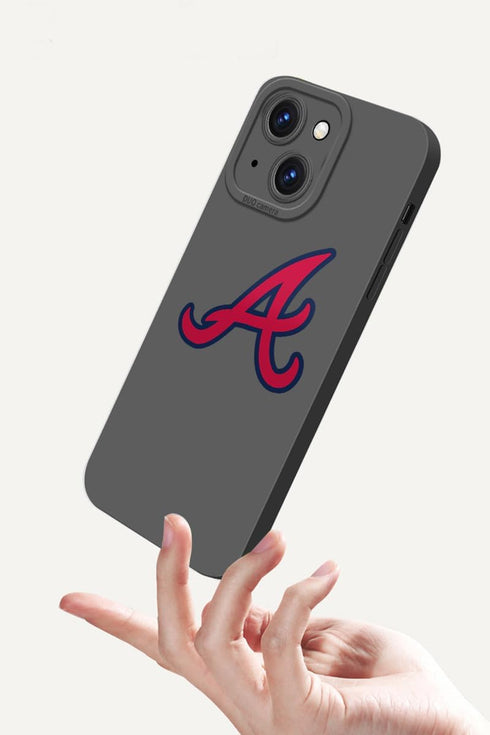 for Atlanta Baseball Fans Case Cover Compatible with iPhone 14 Plus, Personalized Gift for Dad Husband Mom Mothers Father's Day Thanksgiving Day C...