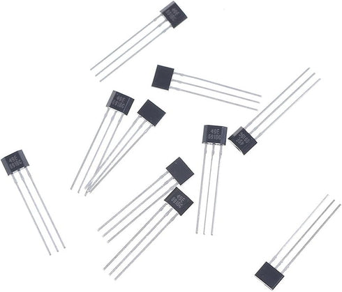 10Pcs Hall Element 49E Oh49E Ss49E Linear Sensor Hall Sensor Industrial Electrical...
