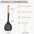 Wok Spatula, Silicone Wok Spatula Turner with Heat Resistant Wooden Handle, Kitchen Utensil Cooking Shovel Scoop Ladle for Scooping, Flipping, Sti...