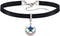choice of all Black Choker Necklace for Women Black Velvet Pendant Choker Adjustable Black Collar Choker...