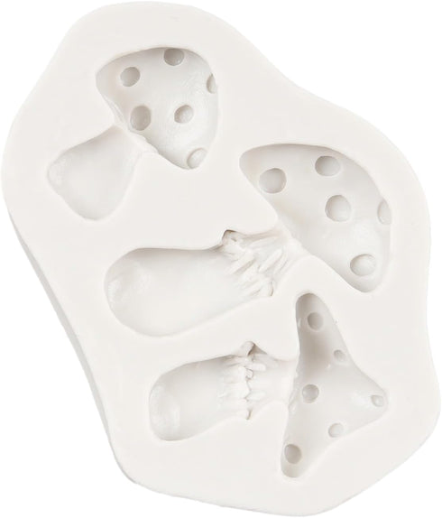 Mushroom Chocolate Mold Mushroom Silicone Mold Vegetable Fondant Molds For Cake Decoration Cupcake Topper Chocolate Cupcake Topper Candy Polymer C...