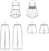 Simplicity Easy Children's Summer Top, Pants and Shorts Sewing Pattern Packet, Design Code S9800, Sizes 3-4-5-6-7-8, Multicolor...