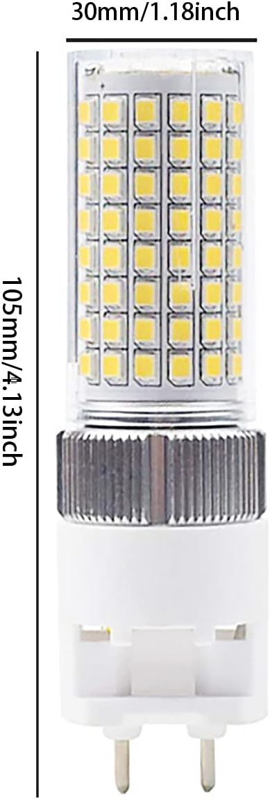 G12 LED Light Bulb 16W G12 Base LED Corn Light Bulb 100-277V LED Decorative Lamp Metal Halide Lamp, Cool White 6000K, for Street, Warehouse, Garag...