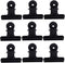 15pcs Mini Clips Note Clamps Folder Binder Hinge Clips Black Stainless Steel Paper Clips Hinge Paper Clips Binder Clips Black Binders Paper Clip C...