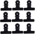 15pcs Mini Clips Note Clamps Folder Binder Hinge Clips Black Stainless Steel Paper Clips Hinge Paper Clips Binder Clips Black Binders Paper Clip C...