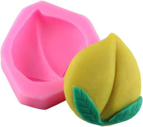 Cute Juicy Peach Fruit for DIY Cake Fondant Baking Biscuit Soap Tray 3D Chocolates Hard Candies Desserts Drop Glue Decor Silicone Mold Tool...