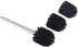 Angle Simple Toilet Brushes, Toilet Bowl Scrubber Brush Head 3 PCS with Cleaner Wand for Bathroom Restroom...