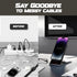 4 in 1 Portable Wireless Charger Compatible with Foldable Wireless Charging Station Apple Device Multiple Devices iPhone Apple Watch AirPods 3 in ...