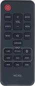 NC302UH NC302 RTNC302UH Replacement Remote Control Supports for Sanyo Soundbar 2.1ch Sound Bar Speaker System FWSB426FA FWSB426F...