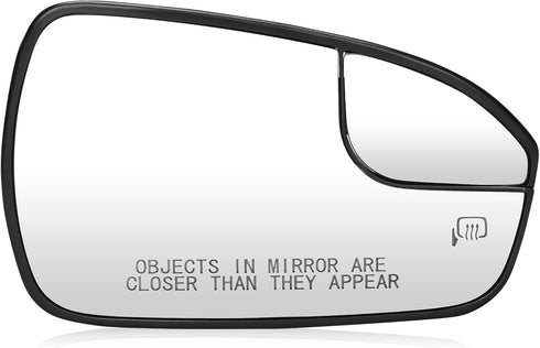 Right Passenger Side View Heated Mirror Glass for 2013 2014 2015 2016 2017 2018 2019 2020 Ford Fusion, Replace DS7Z17K707F DS7Z-17K707-F Exterior ...