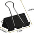 50 Pcs Extra Large Binder Clips 2 Inch Durable Black Big Paper Clamps for Office School Personal Document Organizing...