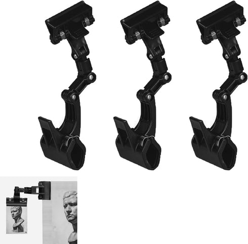 3 Pack Document Holder Clip Double Head Clamp Mount Rotating Stand for Picture Photo Script Crafting Painting Copy Film Sign Paper Artist Easel Sk...