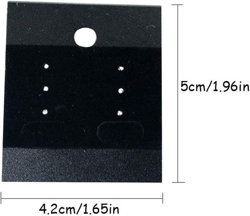 LGEGE 100 Pcs Black Earring Jewelry Display Hanging Cards Jewelry Trays Other Jewelry Accessories...
