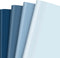 Whaline Dusty Blue Wrapping Paper - Not Roll - 4 Colors Gradient Blue Gift Wrap Paper Folded Flat Colorful DIY Craft Art Paper for Wedding Birthda...