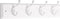 Liberty Hardware 129847 18-Inch Coat and Hat Rail/Rack with 4 Heavy Duty Hooks, White and White...