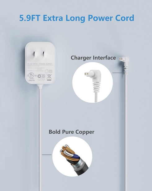 Vacuum Charger Compatible with Black+Decker BHFEA420J BHFEA520J POWERSERIES+ Cordless Stick Vacuum....