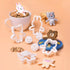 Cute Animal Cookie Cutters, Bear, Cat, Bunny, Piglet Cookie Cutter and Face Stamps, 8-Piece Set...