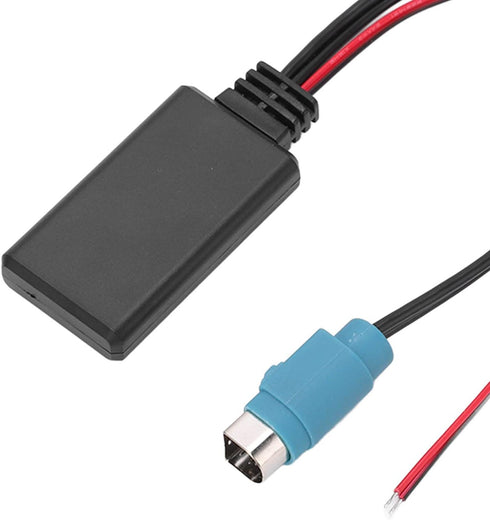 Acouto Car Bluetooth 5.0 Radio AUX in ABS Adapter Audio Cable Replacement for Alpine KCE?236B CDE9885 9887 Bluetooth AUX in Cable CDA-9886R CDA-98...