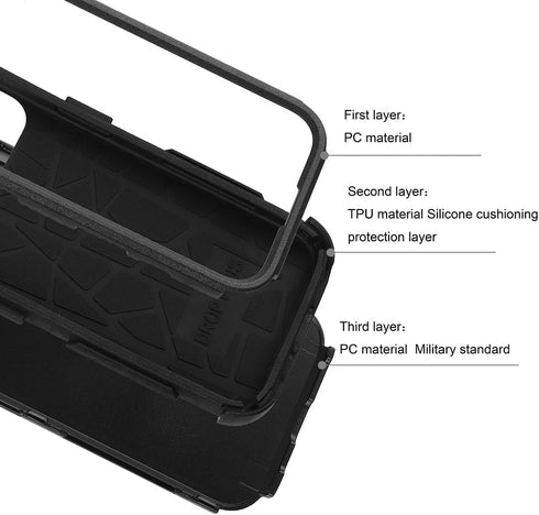 Phone Case for iPhone 15 Plus, 3 in 1 Heavy Duty Drop Protection Shockproof Military Protective Tough Durable Cover Case for iPhone 15 Plus 6.7 in...