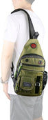 Crossbody Sling Bag Backpack for Men & Women Green...
