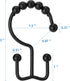 Shower Curtain Hooks Rings, TENOVEL Double Sided Shower Hooks Rust Proof for Bathroom Shower Rods Curtain, Durable Stainless Steel Bathroom Shower...