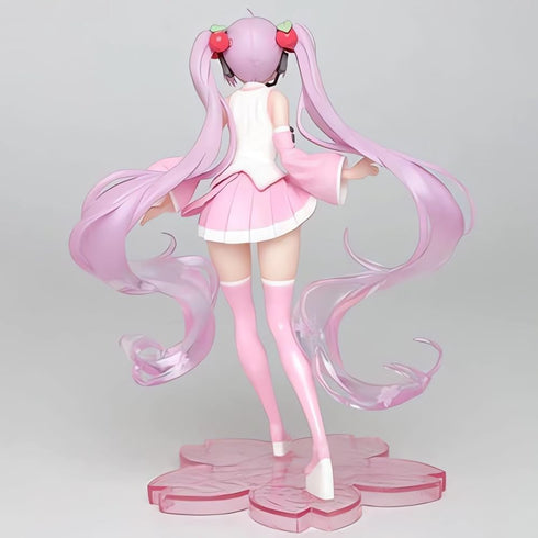 JIANYING Miku Figure Anime Figures Pink Cherry Blossoms Figure Gift Desktop Collection Ornament 7.8"...