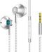 Wired Earphones, Wired Earbuds with Microphone, in-Ear Headphones HiFi Stereo, Headphones Compatible with Android, MP3 and Most 3.5mm Jack...