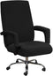 Stretch Office Chair Seat Covers with Armrest Sleeve, Jacquard Pattern High Back Computer Chair Slipcovers Removable Stretchable Covers Armchair C...