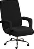 Stretch Office Chair Seat Covers with Armrest Sleeve, Jacquard Pattern High Back Computer Chair Slipcovers Removable Stretchable Covers Armchair C...