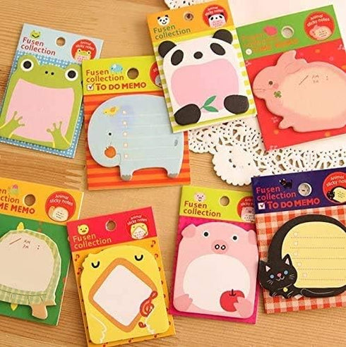 Sticky Notes 8-Packs Self Sticky Notes in Different Shapes, Creative Self-Stick Notes Colorful Super Sticky Notes, Memo Notes for Students, Home, ...
