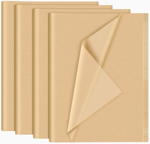 NEBURORA 120 Sheets Kraft Tissue Paper 14 x 20 Inches Brown Wrapping Tissue Paper Bulk Kraft Wrap Paper Sheets for Gift Bags Packaging Floral Fill...