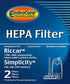 EnviroCare Replacement HEPA Vacuum Cleaner Filter Designed to Fit Riccar Immaculate & Impeccable RF17, 1800 + 1700. Simplicity S30, S36, S38 Canis...