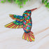 2Pcs Art Hummingbird Home Decor Wall Art Hanging Hardware Handicraft Pendant Metal Wall Art Decor Garden Decoration Orange Blue...
