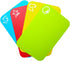 Small Flexible Plastic Cutting Board Mats, Cutting Boards Mats With Food Icons, Gripped Back and Dishwasher Safe, Set of 4 (7.5x11.4inch)...