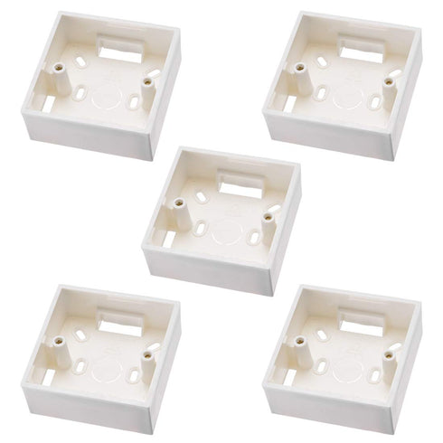 uxcell 5pcs Wall Switch Box Electrical Outlet Mounting Cassette Single Gang...