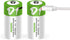 Rechargeable D Batteries 1.5V 12000mWh USB Lithium ion Rechargeable D Battery with USB Type C Charging Cable, High Capacity Fast Charge, 1200 Cycl...