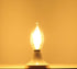 E14 Base LED Filament Candle Shape Light Bulb,E14 European Base Bulb,Warm White 2700K 400LM 40W Equivalent,C35 Clear Glass Torpedo Shape Bullet To...