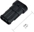 MUYI 10 Kit 3 Pin Way Waterproof Electrical Connector 1.5mm Series Terminals Heat Shrink...