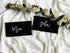 UNIQOOO Black Acrylic Rectangle Place Cards for Wedding, Perfect for Dinner Parties, Table Numbers, Guest Name, Food Signs and Special Event Decor...