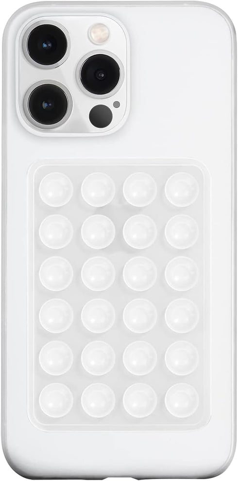 Silicone Suction Phone Case Mount, Silicon Adhesive Phone Accessory for Smartphones, Hands-Free Mirror Shower Phone Holder for Selfies, Tiktok Vid...