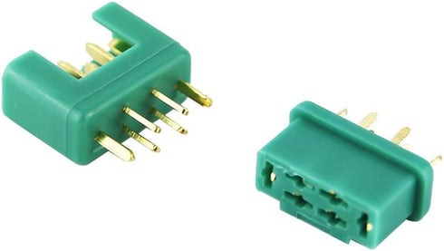10 Pairs MPX M6 Connector Plug Multiplex Socket for RC Lipo Battery Quadcopter/Buggy 6M...