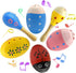 Wooden Easter Eggs Shakers Toys, Maracas Kids Hand Percussion Shakers Percussion Musical for Party Favors Kids Easter Basket Stuffers, 4 Pack East...