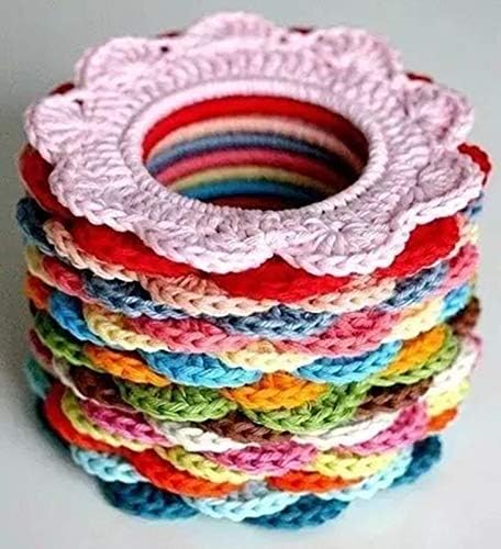 Plastic O Rings 8Pack 1-1/2" DIY Crochet Ring Circle Hook Craft Tool Accessory for Handbag Car Seat Manual Handbag Material Plastic Ring Hook Café...