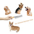 Dog Cat Comb Grooming Comb with Wooden Handle Stainless Steel Teeth, Dog Cat Grooming Supplies Accessories Perfect for Honghair Hairy Pets (Dual T...