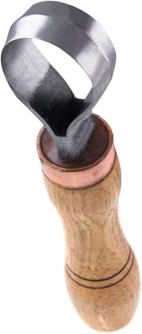 STAMESKY Wood Carving Scorp Knife | Round Carving Tool for Spoons, Bowls, and Cups | Spoon Bowl Carving Tools | Wood Carving for Beginners | Oak W...